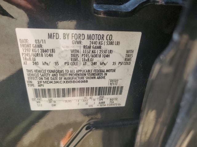 Photo 14 from auction – 2011 FORD EDGE LIMIT with VIN 2FMDK3KCXBBB06988