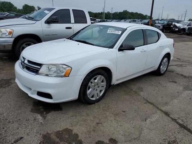 DODGE AVENGER SE 2012 with VIN 1C3CDZABXCN177706 - Photo from auction