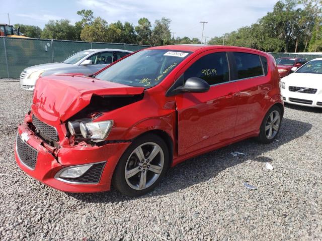 CHEVROLET SONIC RS 2013 with VIN 1G1JG6SB3D4158034 - Photo from auction