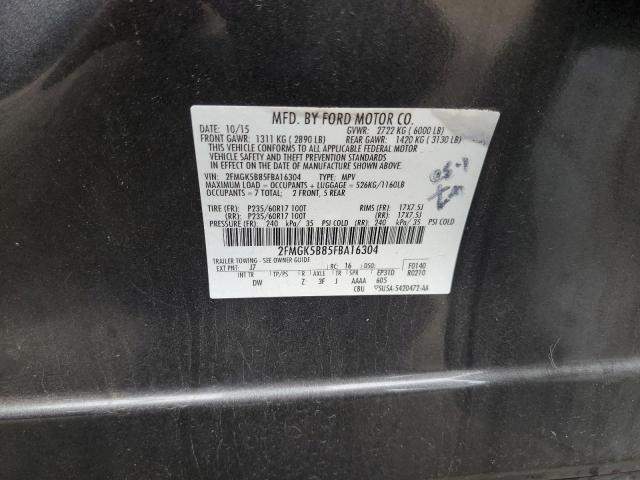 Photo 14 from auction – 2015 FORD FLEX SE with VIN 2FMGK5B85FBA16304