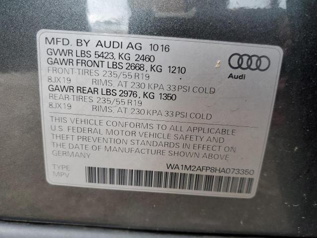 Photo 14 from auction – 2017 AUDI Q5 PREMIUM with VIN WA1M2AFP8HA073350