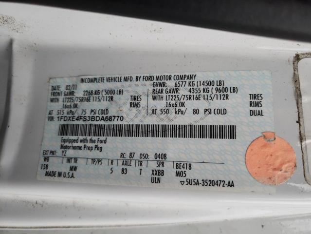 Photo 10 from auction – 2012 FORD E450 with VIN 1FDXE4FS3BDA68770
