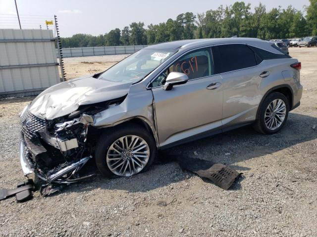 LEXUS RX 450H 2021 with VIN 2T2JGMDA9MC063020 - Photo from auction