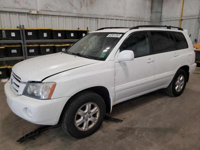 TOYOTA HIGHLANDER 2003 with VIN JTEGF21A430080032 - Photo from auction