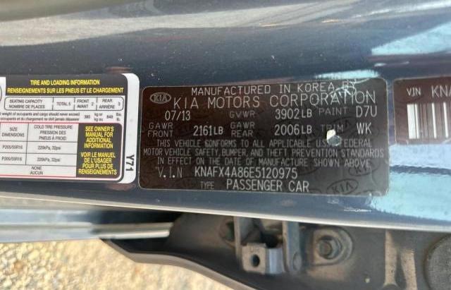 Photo 10 from auction – 2014 KIA FORTE EX with VIN KNAFX4A86E5120975