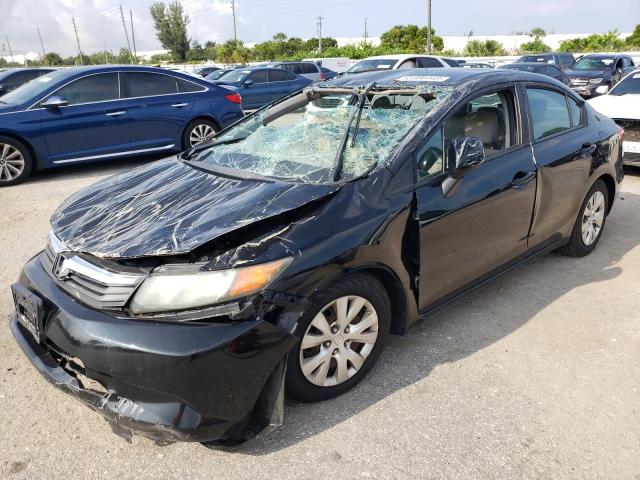 HONDA CIVIC LX 2012 with VIN 19XFB2F54CE359673 - Photo from auction