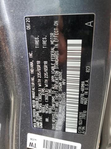 Photo 14 from auction – 2020 TOYOTA HIGHLANDER with VIN 5TDHBRCH4LS503485