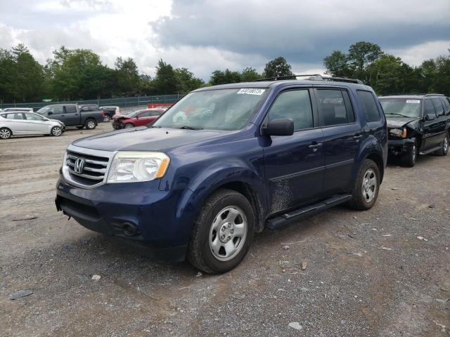 HONDA PILOT LX 2014 with VIN 5FNYF4H21EB018109 - Photo from auction
