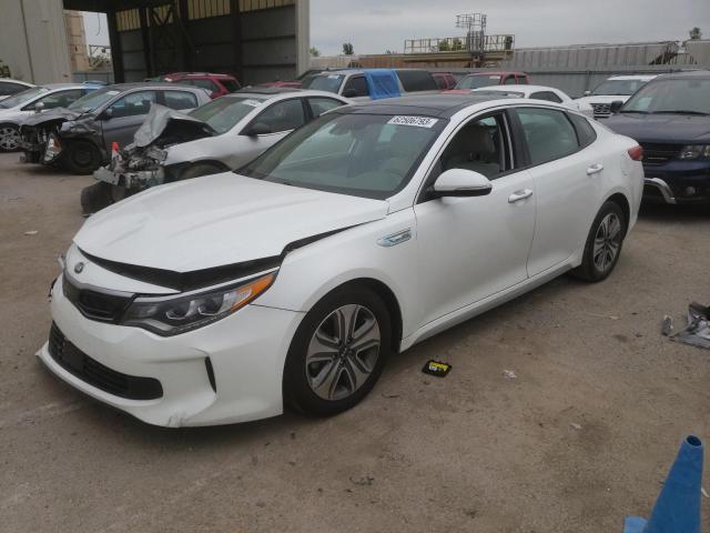 KIA OPTIMA HYB 2017 with VIN KNAGU4LE2H5010770 - Photo from auction