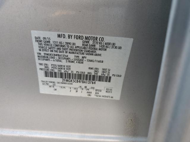Photo 14 from auction – 2015 FORD FLEX SEL with VIN 2FMGK5C84FBA13764