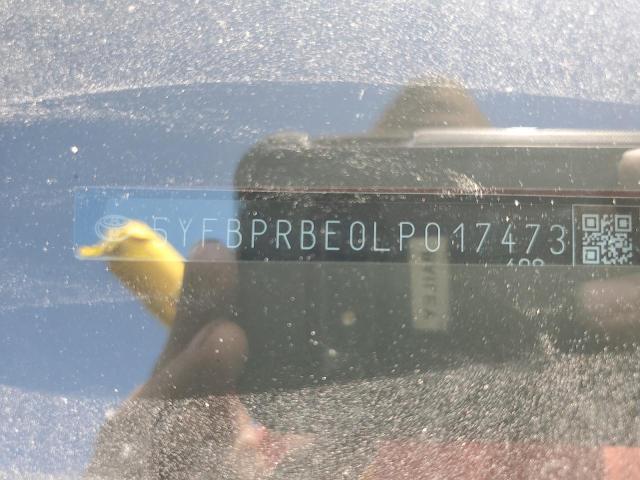 Photo 12 from auction – 2020 TOYOTA COROLLA LE with VIN 5YFBPRBE0LP017473
