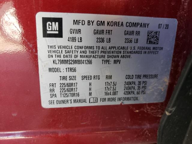 Photo 14 from auction – 2021 CHEVROLET TRAILBLAZE with VIN KL79MMS29MB041266