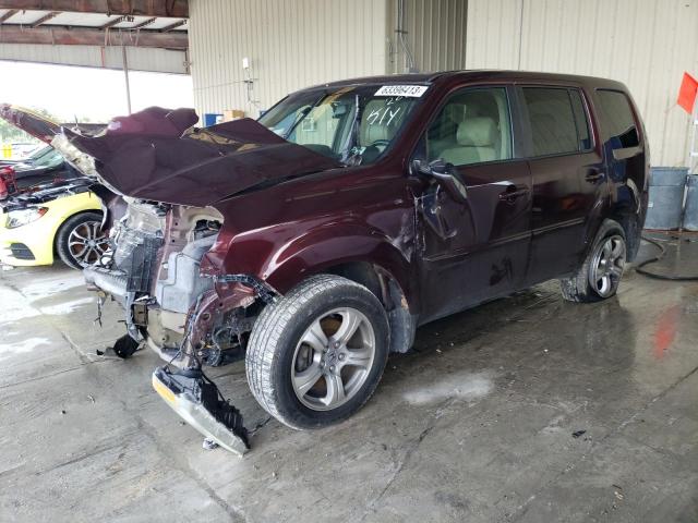 HONDA PILOT EXL 2012 with VIN 5FNYF3H5XCB022001 - Photo from auction