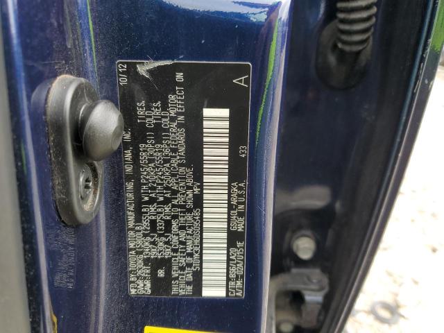 Photo 14 from auction – 2013 TOYOTA HIGHLANDER with VIN 5TDYK3EH6DS095485