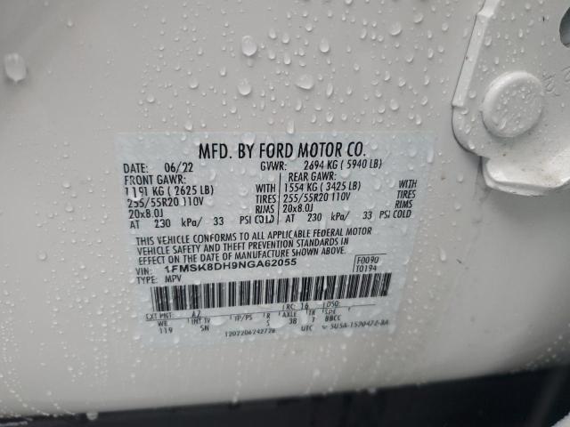 Photo 14 from auction – 2022 FORD EXPLORER X with VIN 1FMSK8DH9NGA62055