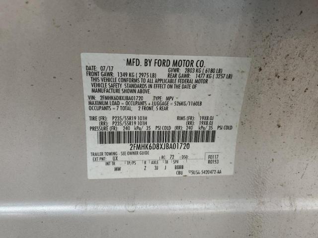 Photo 14 from auction – 2018 FORD FLEX LIMIT with VIN 2FMHK6D8XJBA01720