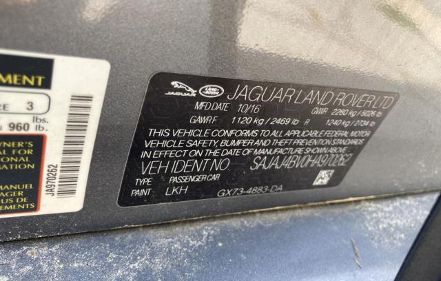 Photo 10 from auction – 2017 JAGUAR XE PREMIUM with VIN SAJAJ4BV0HA970262
