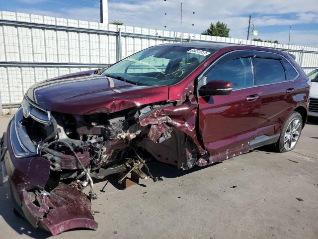 FORD EDGE TITAN 2017 with VIN 2FMPK4K91HBB52175 - Photo from auction