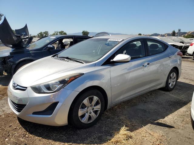 HYUNDAI ELANTRA SE 2016 with VIN 5NPDH4AE0GH696402 - Photo from auction