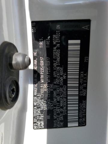 Photo 14 from auction – 2015 TOYOTA SIENNA XLE with VIN 5TDYK3DC8FS595463