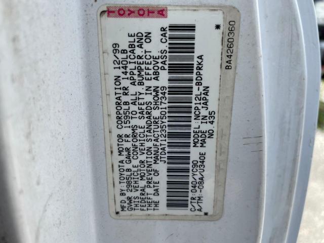 Photo 10 from auction – 2005 TOYOTA ECHO with VIN JTDAT12355017349
