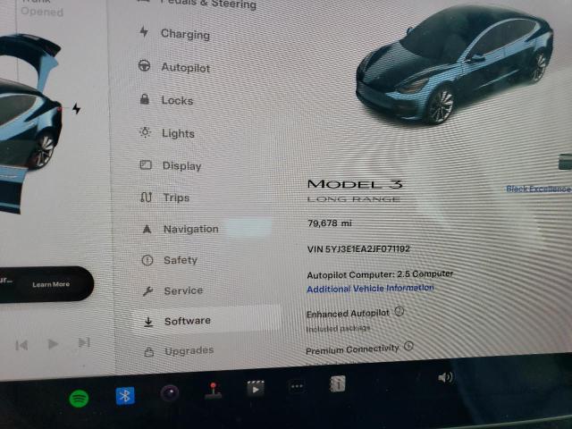 Снимка 9 от търг – 2018 TESLA MODEL 3 с VIN 5YJ3E1EA2JF071192