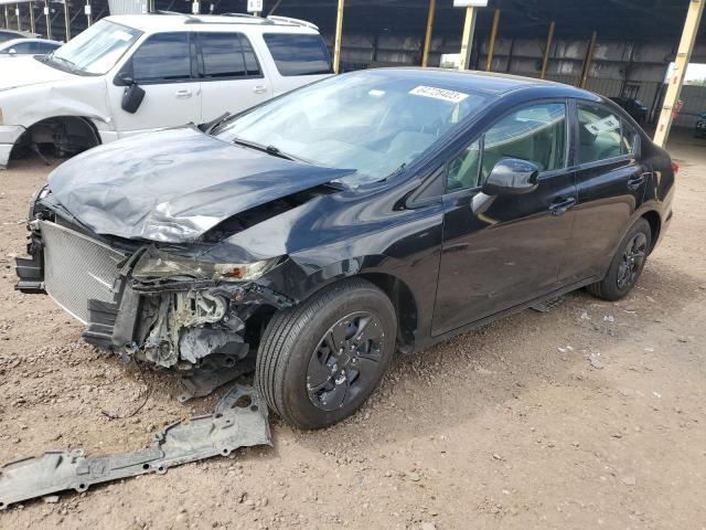 HONDA CIVIC LX 2013 with VIN 19XFB2E53DE010202 - Photo from auction