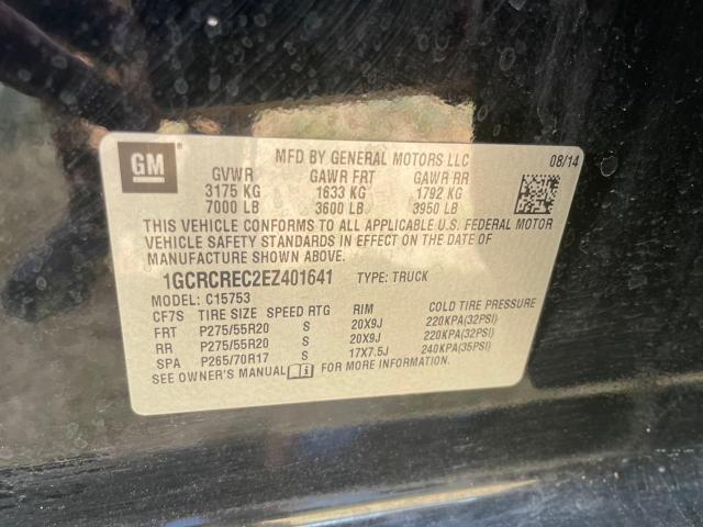 Photo 10 from auction – 2014 CHEVROLET SILVERADO with VIN 1GCRCREC2EZ401641