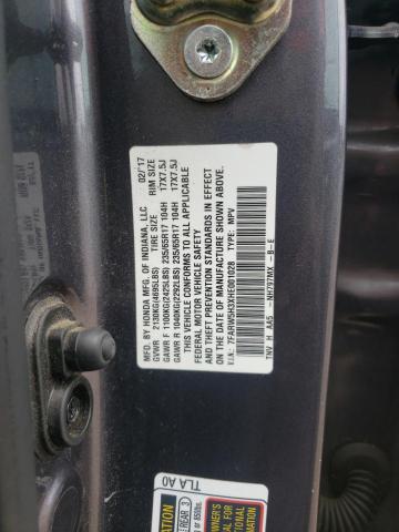 Photo 14 from auction – 2017 HONDA CR-V LX with VIN 7FARW5H3XHE001028