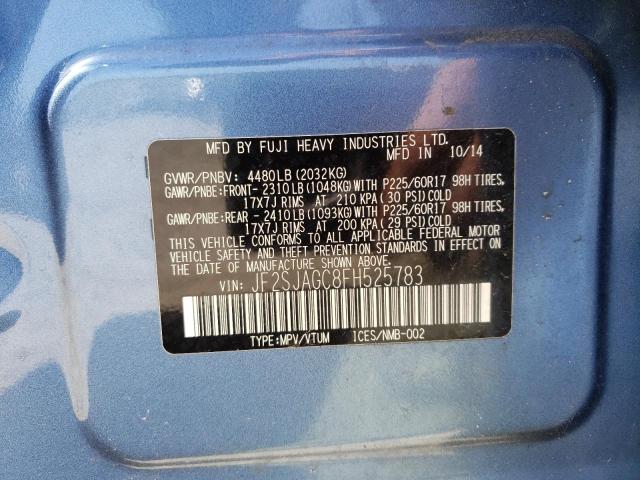 Photo 14 from auction – 2015 SUBARU FORESTER 2 with VIN JF2SJAGC8FH525783