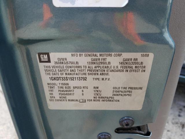 Photo 14 from auction – 2009 GMC ENVOY SLE with VIN 1GKDT33S192113792