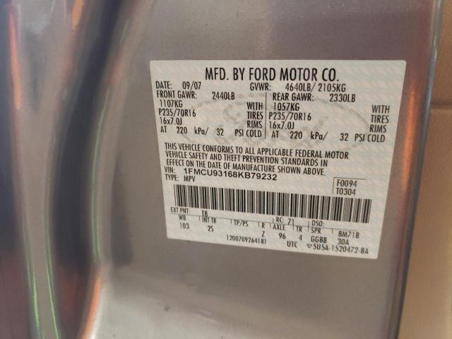 Photo 14 from auction – 2008 FORD ESCAPE XLT with VIN 1FMCU93168KB79232