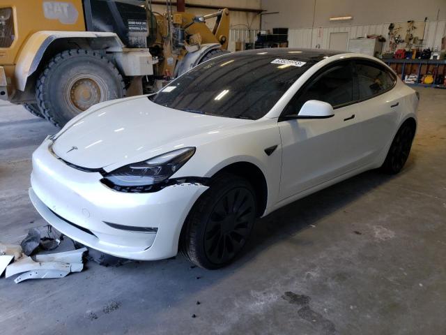 TESLA MODEL 3 2023 with VIN 5YJ3E1EC3PF608825 - Photo from auction