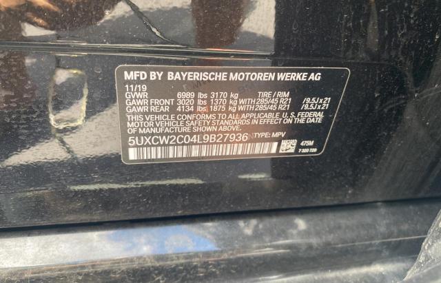 Photo 10 from auction – 2020 BMW X7 XDRIVE4 with VIN 5UXCW2C04L9B27936