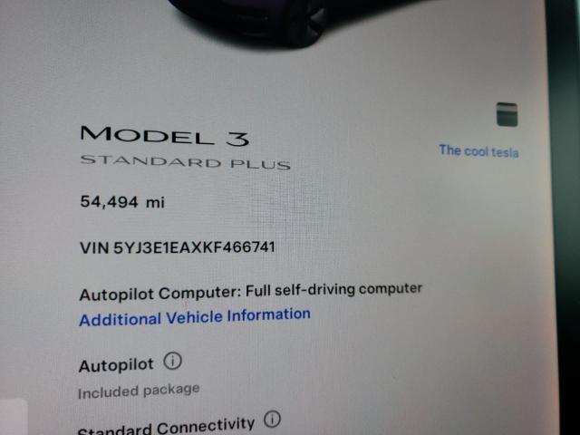 Photo 9 from auction – 2019 TESLA MODEL 3 with VIN 5YJ3E1EAXKF466741