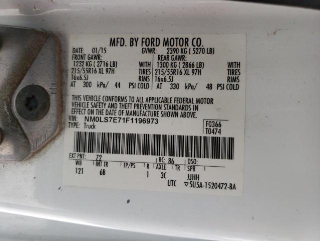 Photo 14 from auction – 2015 FORD TRANSIT CO with VIN NM0LS7E71F1196973