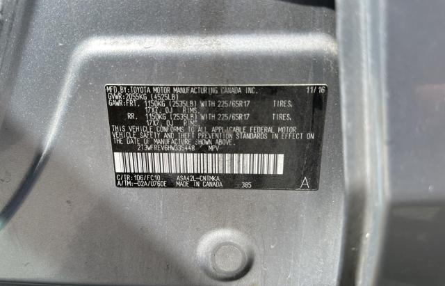 Photo 10 from auction – 2017 TOYOTA RAV4 XLE with VIN 2T3WFREV6HW335448
