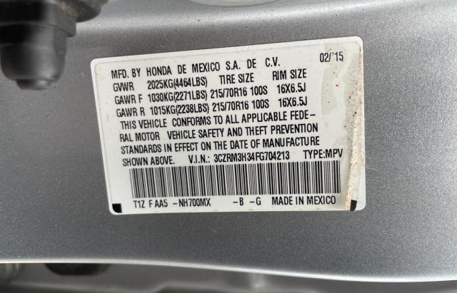 Photo 10 from auction – 2015 HONDA CR-V LX with VIN 3CZRM3H34FG704213