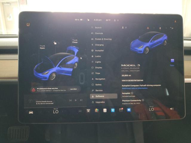 Photo 9 from auction – 2022 TESLA MODEL 3 with VIN 5YJ3E1EB7NF290146