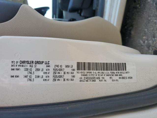 Снимка 14 от търг – 2013 DODGE GRAND CARA с VIN 2C4RDGDGXDR514090
