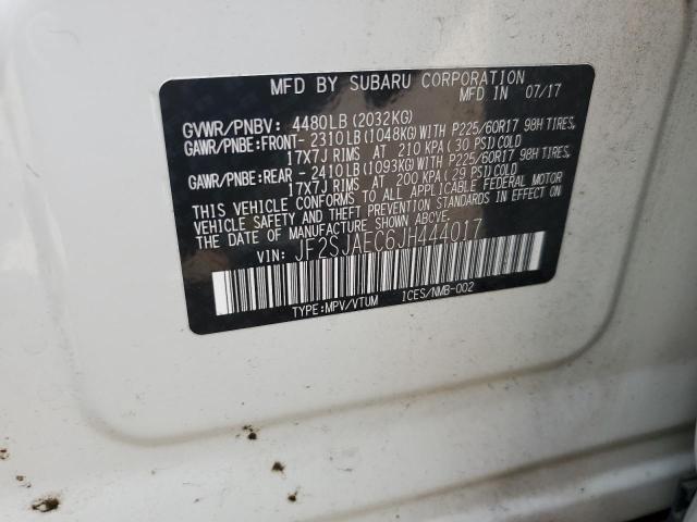 Снимка 14 от търг – 2018 SUBARU FORESTER 2 с VIN JF2SJAEC6JH444017