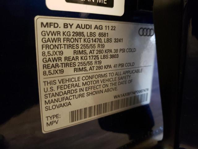 Photo 14 from auction – 2023 AUDI Q7 with VIN WA1AXBF74PD007479