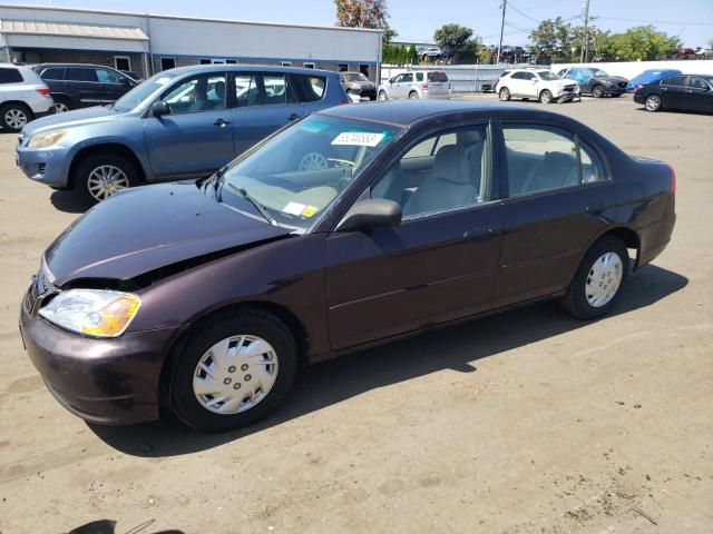 HONDA CIVIC LX 2001 with VIN 2HGES16541H543035 - Photo from auction