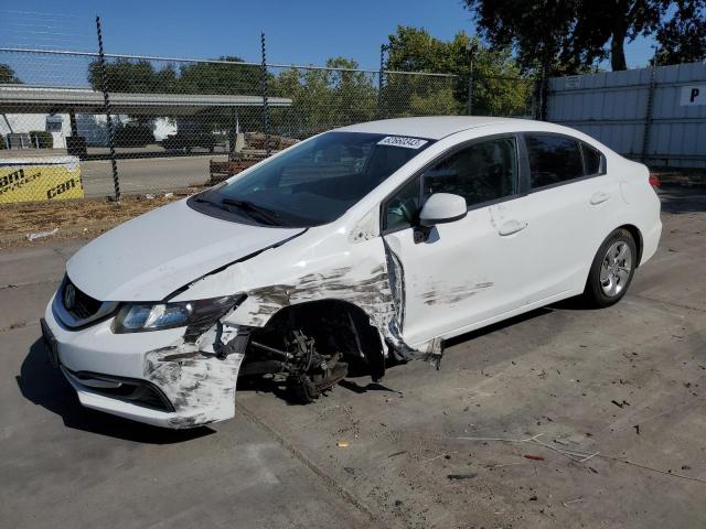 HONDA CIVIC LX 2013 with VIN 19XFB2F52DE228209 - Photo from auction