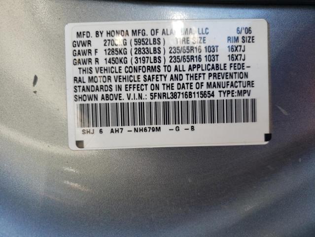 Photo 14 from auction – 2006 HONDA ODYSSEY EX with VIN 5FNRL38716B115654