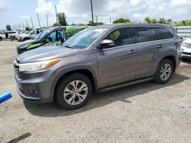 TOYOTA HIGHLANDER 2016 with VIN 5TDZKRFH7GS122462 - Photo from auction
