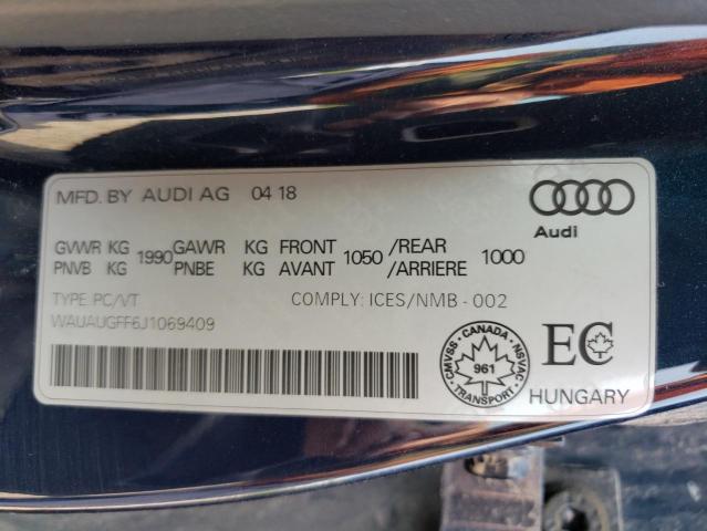 Photo 14 from auction – 2018 AUDI A3 PREMIUM with VIN WAUAUGFF6J1069409