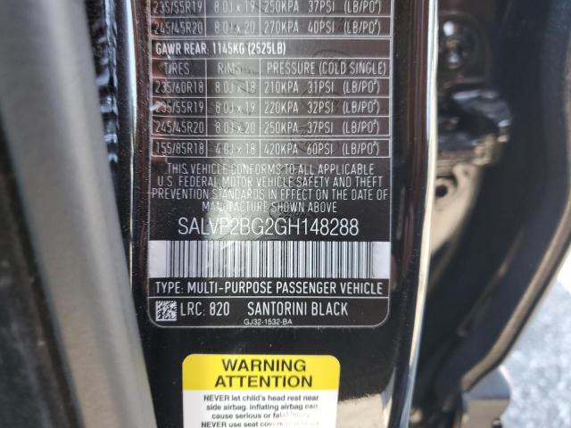 Photo 14 from auction – 2016 LAND ROVER RANGE ROVE with VIN SALVP2BG2GH148288
