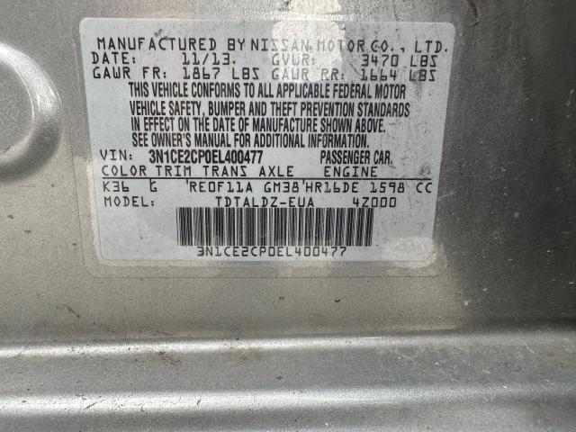 Photo 10 from auction – 2014 NISSAN VERSA NOTE with VIN 3N1CE2CP0EL400477