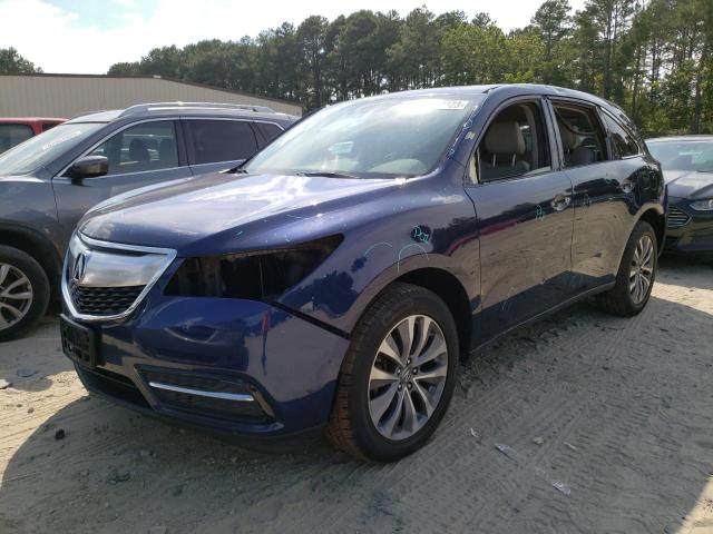 ACURA MDX TECHNO 2014 с VIN 5FRYD4H4XEB041085 - Фото с аукциона